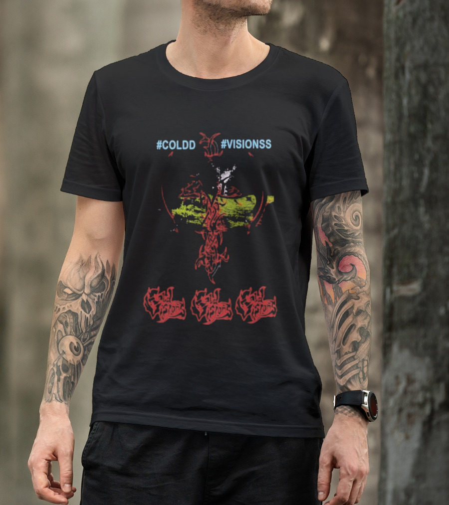 COLDD #VISIONSS Forest Crime Cold Visions Black T-Shirt