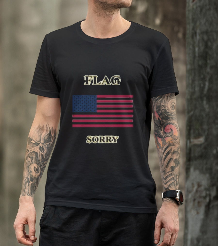 If This Flag Offends You Ahhh Sorry See Back American Flag T-Shirt