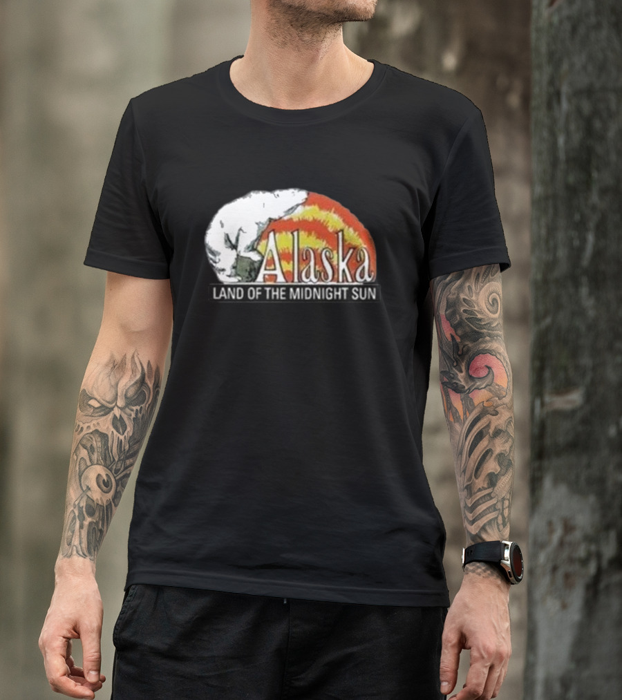 Alaska Land Of The Midnight Sun Polar Bear Arctic Anchorage Denali T-Shirt