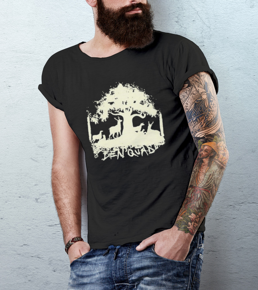 Ben Quad Nature Scene Deer Under Tree T-Shirt