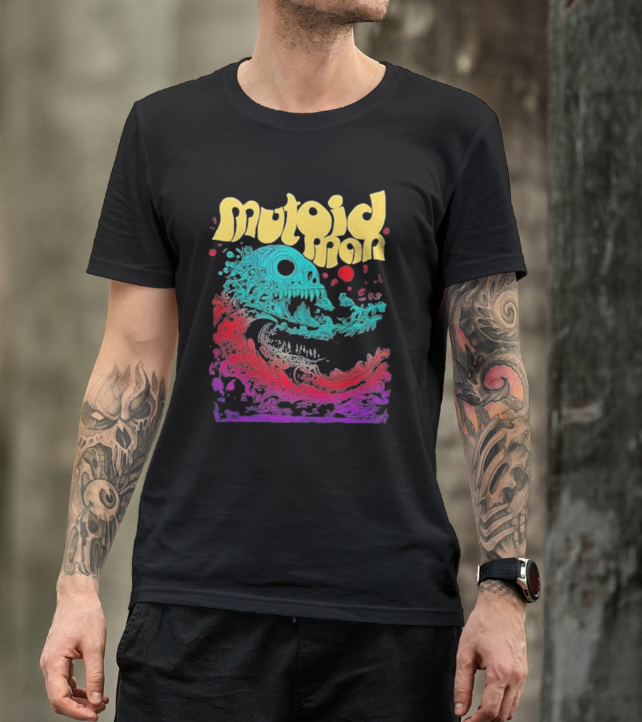 Mutoid Man Psychedelic Skull Wave Explosion T-Shirt