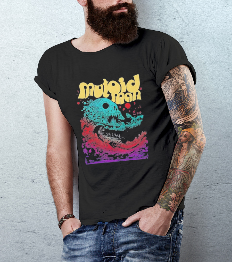 Mutoid Man Psychedelic Skull Wave Explosion T-Shirt