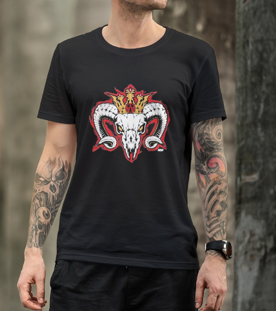 Will Ospreay Goated Crowned Ram Skull T-Shirt