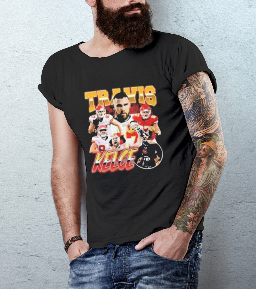 Travis Kelce Chiefs Players Collage T-Shirt