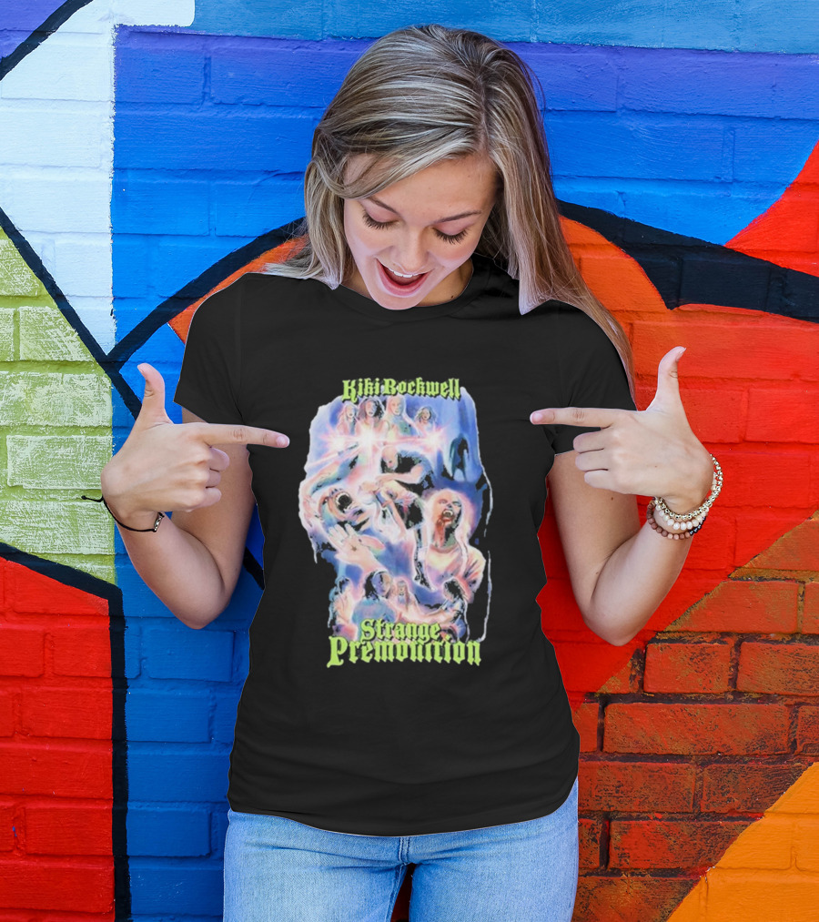 Kiki Rockwell Strange Premonition 80s Movie Retro Collage T-Shirt
