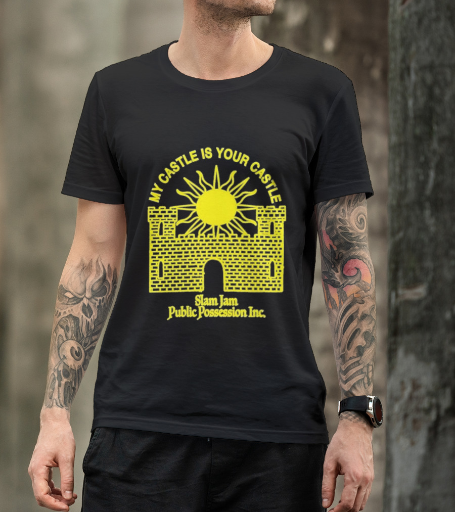 My Castle Is Your Castle Sun Design Slam Jam Public Possession Inc T-Shirt