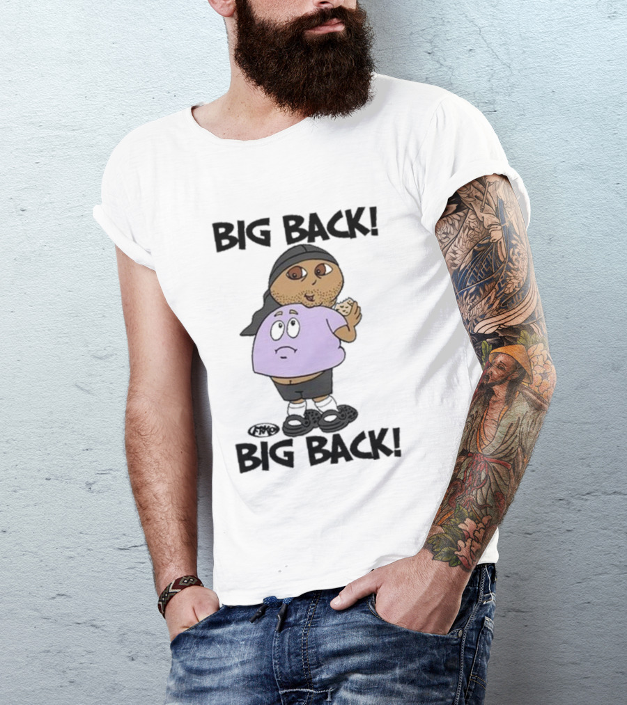 Frk Opestcontrol Store Big Back Big Back Character Eating Cookie T-Shirt