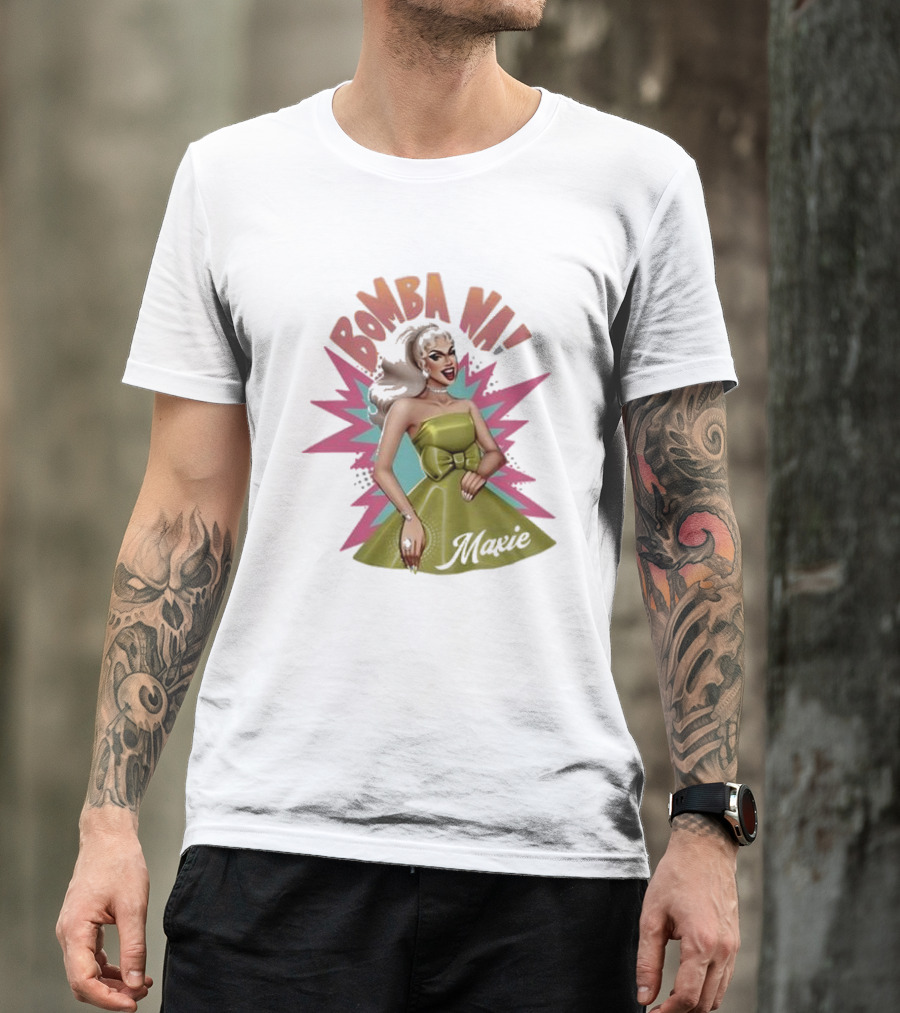 Bomba Na Maxie Vintage Style Pin-Up T-Shirt