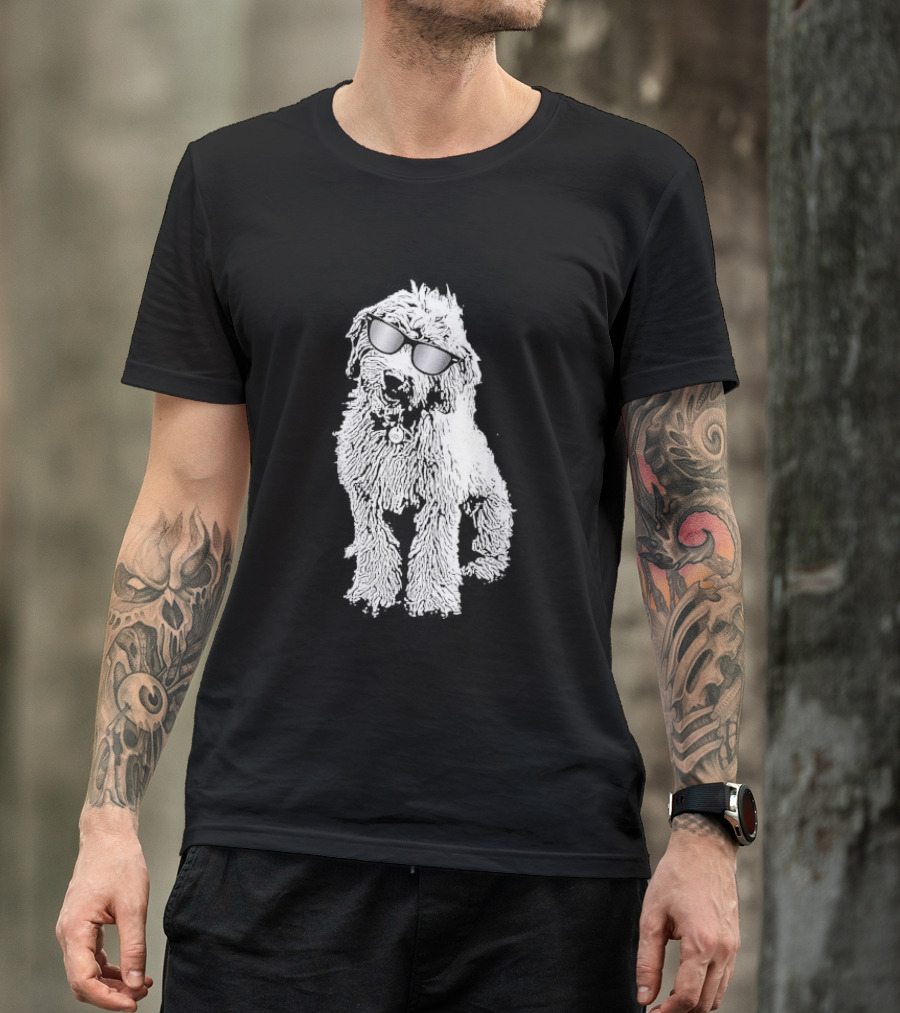 Golden Doodle With Sunglasses T-Shirt
