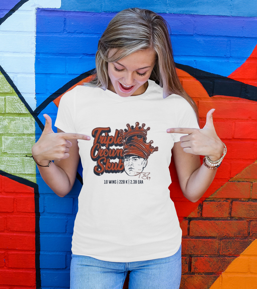 Tarik Skubal Triple Crown 18 Wins 228K 2.39 ERA Detroit Tigers T-Shirt