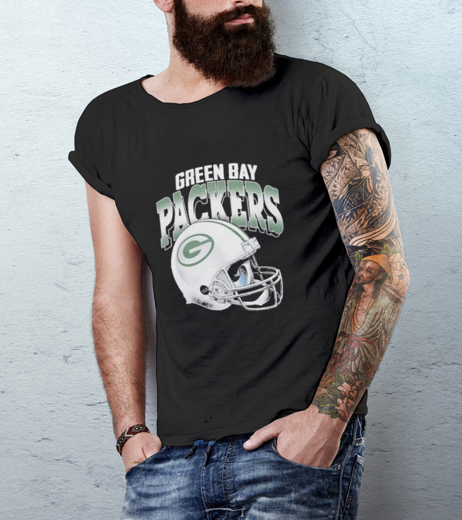 Green Bay Packers Classic Helmet Gradient T-Shirt