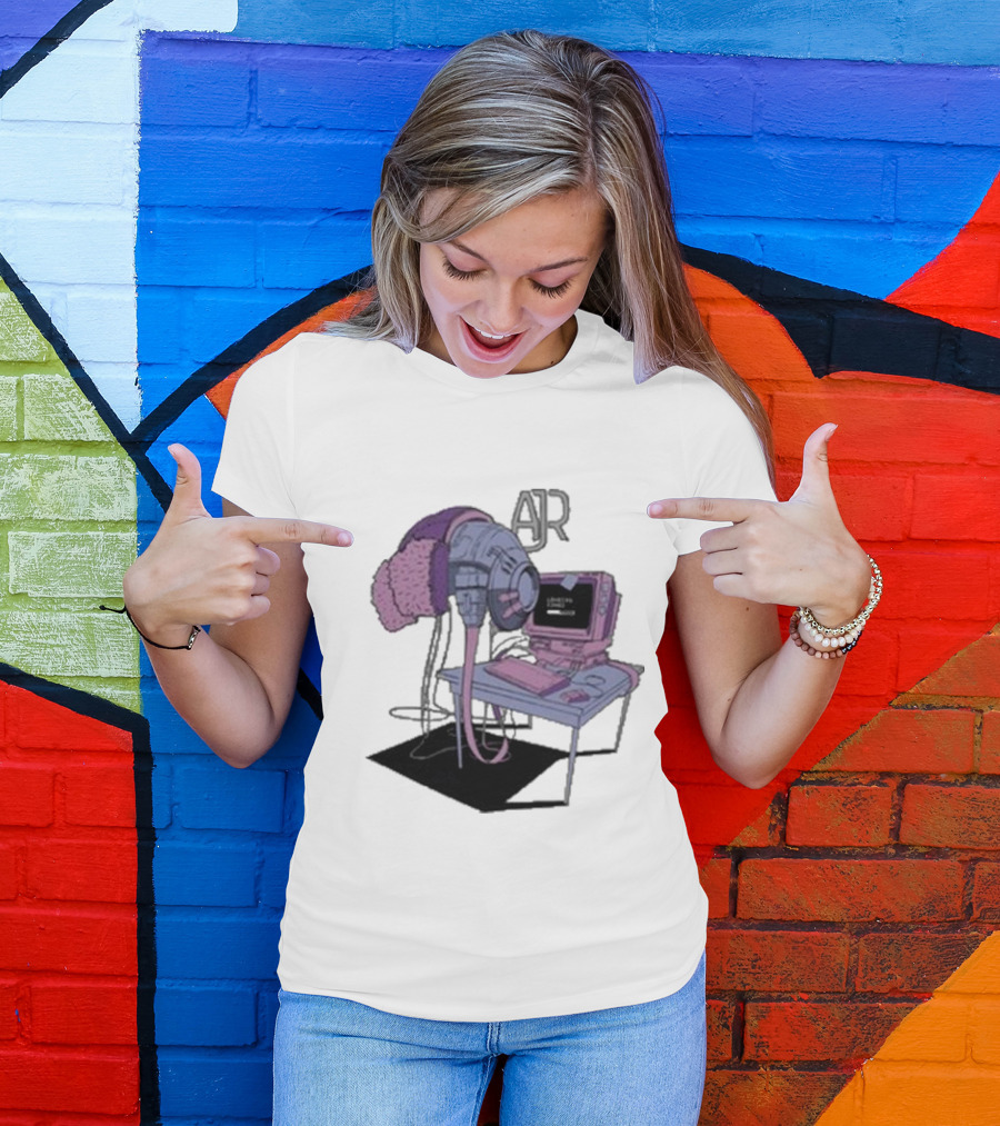 AJR Loading Songs Concert Retro Computer Setup T-Shirt