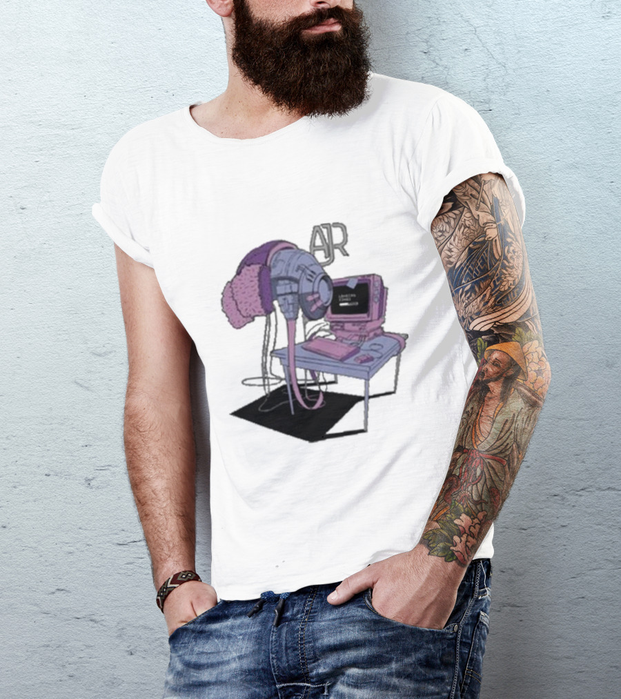 AJR Loading Songs Concert Retro Computer Setup T-Shirt