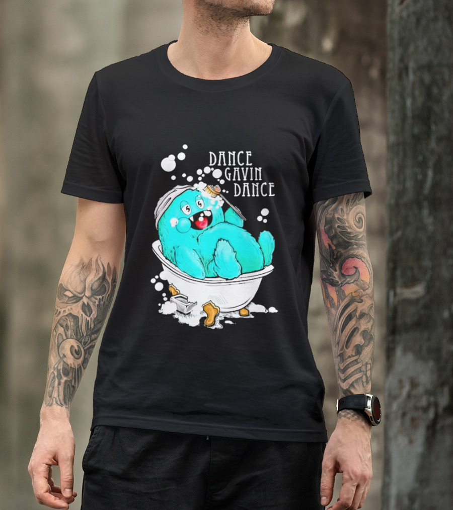 Dance Gavin Dance Gobby Bathtub Creature In Bubbles T-Shirt