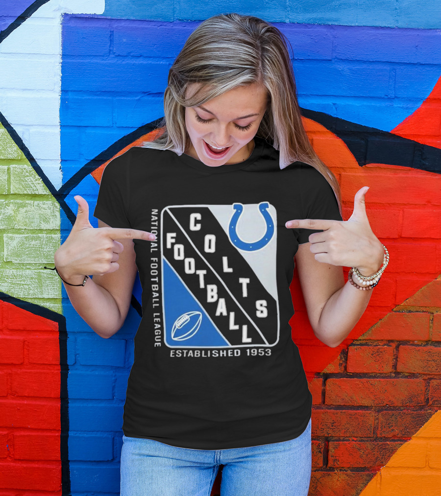 NATIONAL FOOTBALL LEAGUE COLTS FOOTBALL ESTABLISHED 1953 T-Shirt