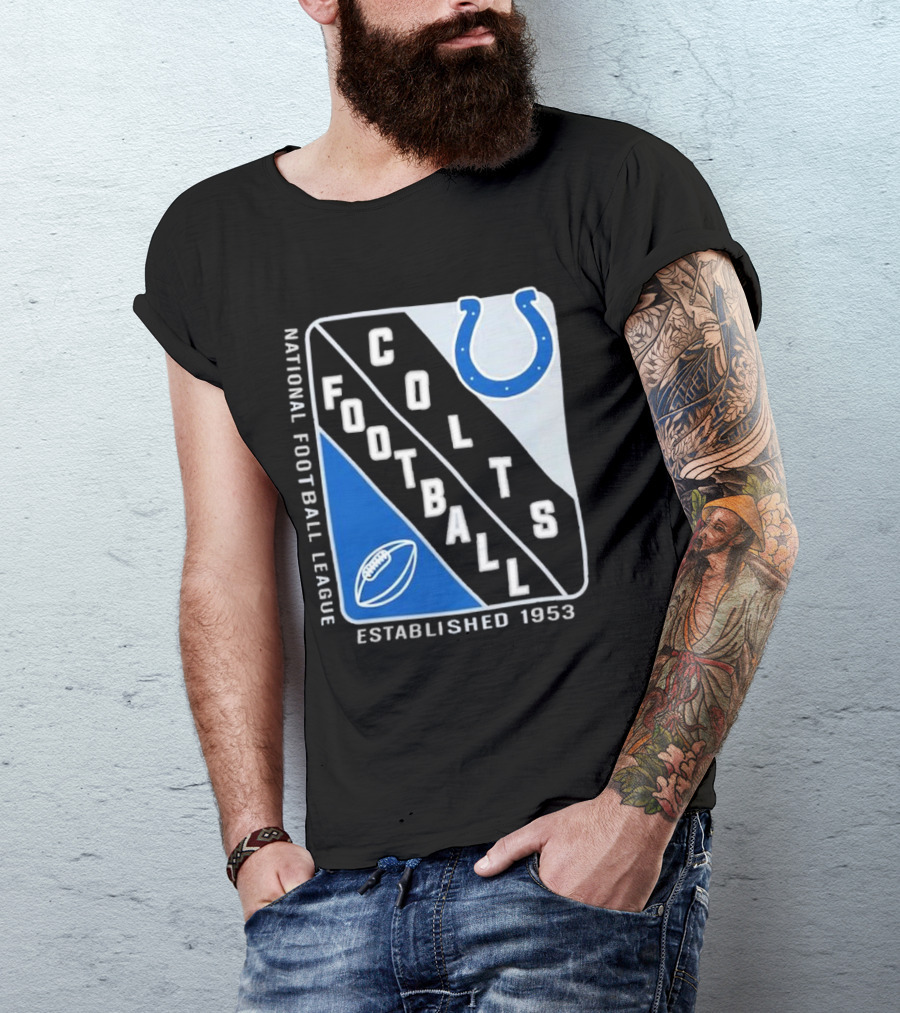 NATIONAL FOOTBALL LEAGUE COLTS FOOTBALL ESTABLISHED 1953 T-Shirt