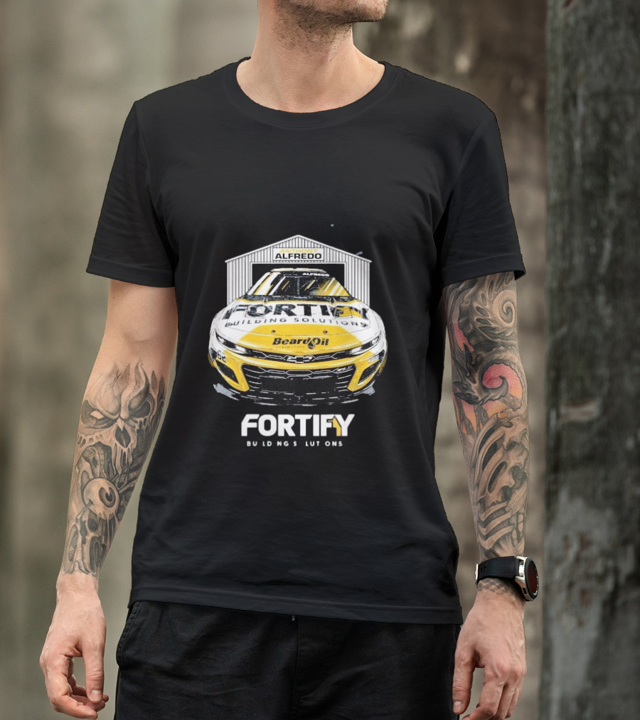 Anthony Alfredo Fortify Building Solutions Beard Oil Racing Car T-Shirt