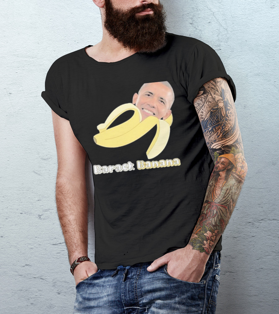 Barack Banana Funny Meme Face T-Shirt