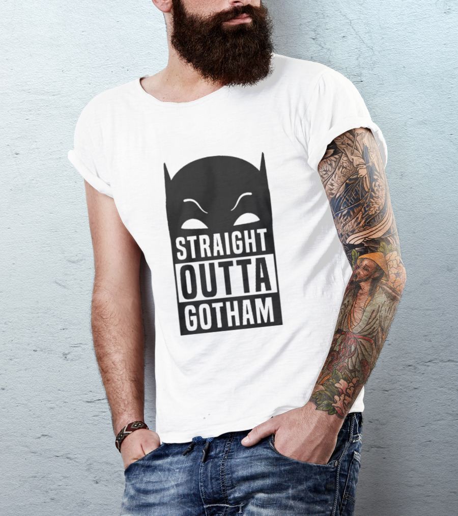 Straight Outta Gotham Batman Silhouette Iconic T-Shirt