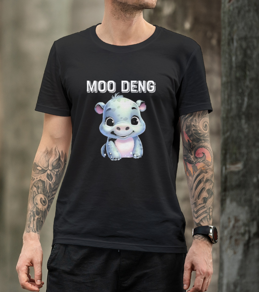 Moo Deng Cute Funny Hippopotamus T-Shirt