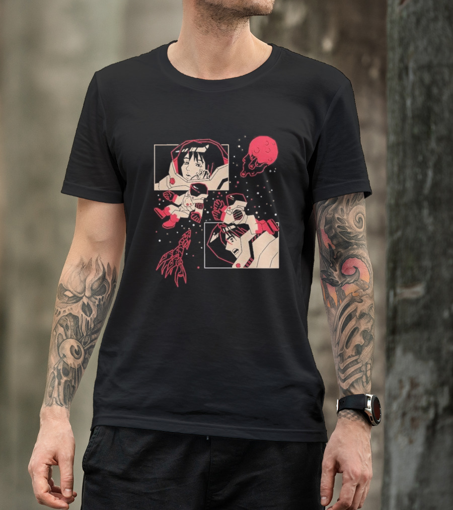 I Will Find You Wherever You Are Japu Space Comic Astronaut Red Planet T-Shirt