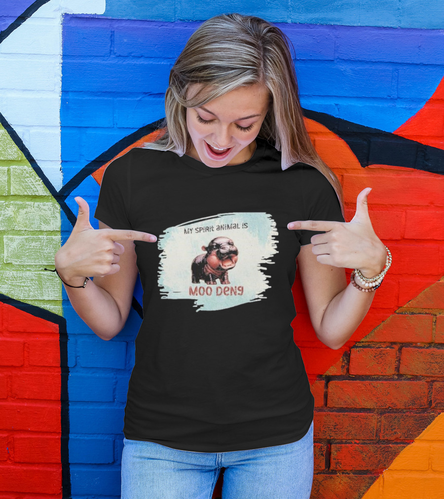 My Spirit Animal Is Moo Deng Hippopotamus T-Shirt