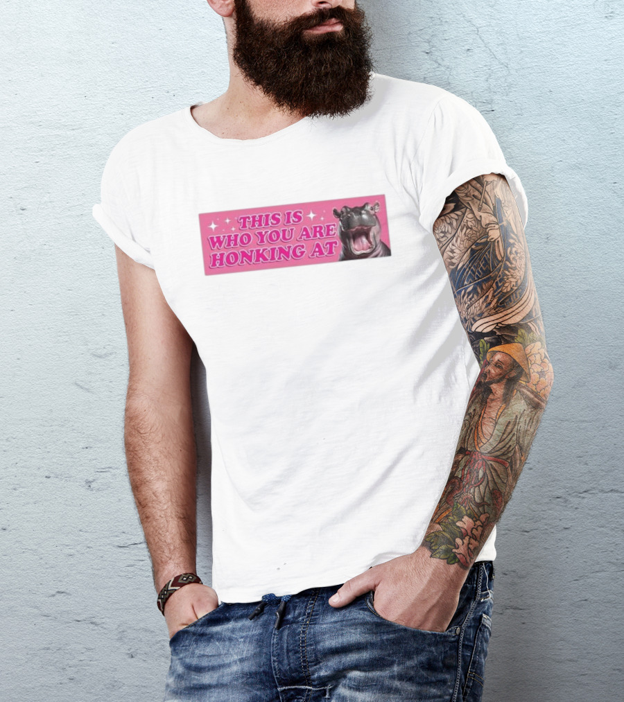 This Is Who You Are Honking At Hippo T-Shirt