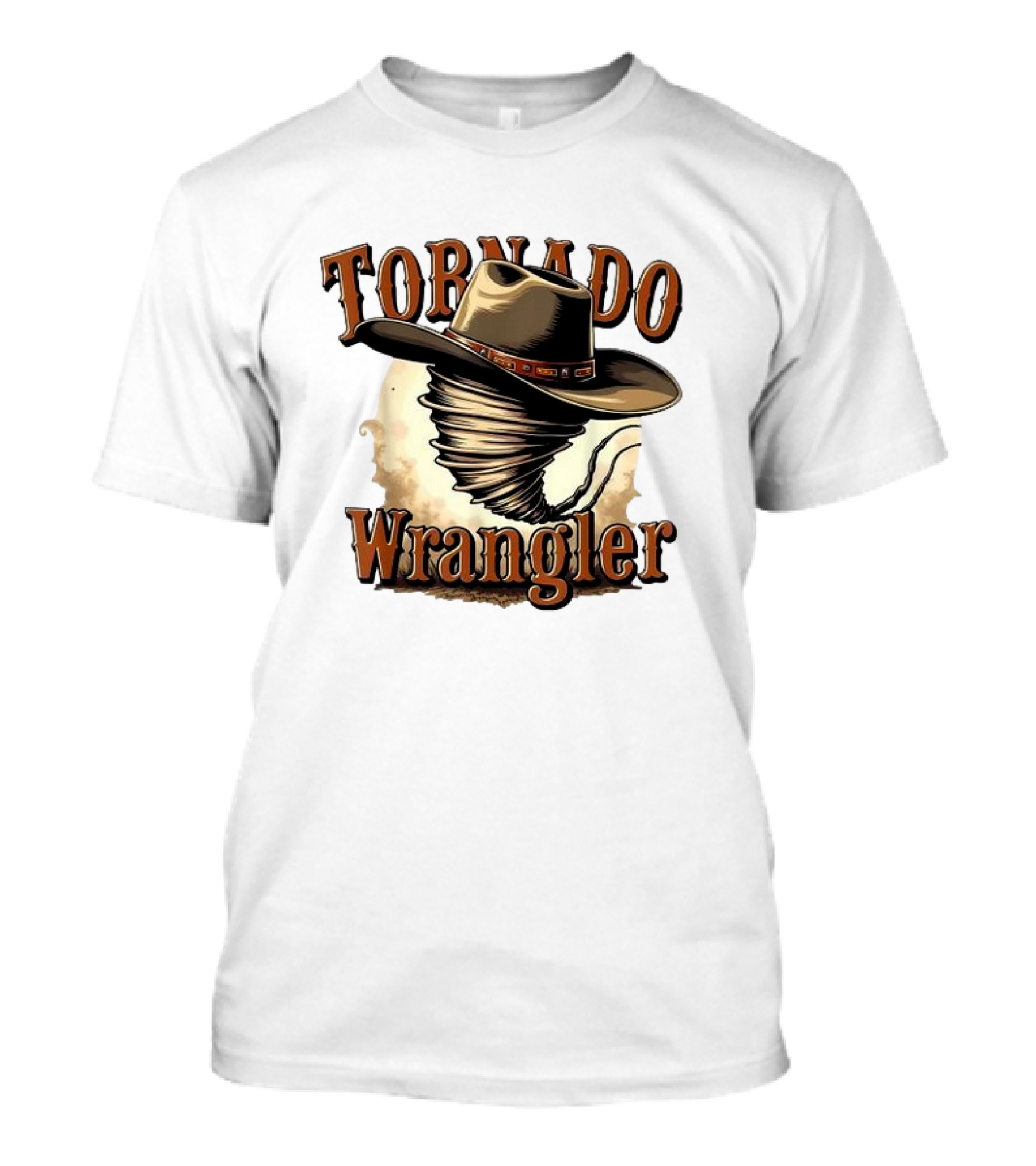 Tornado Wrangler Cowboy Hat Twister T-Shirt