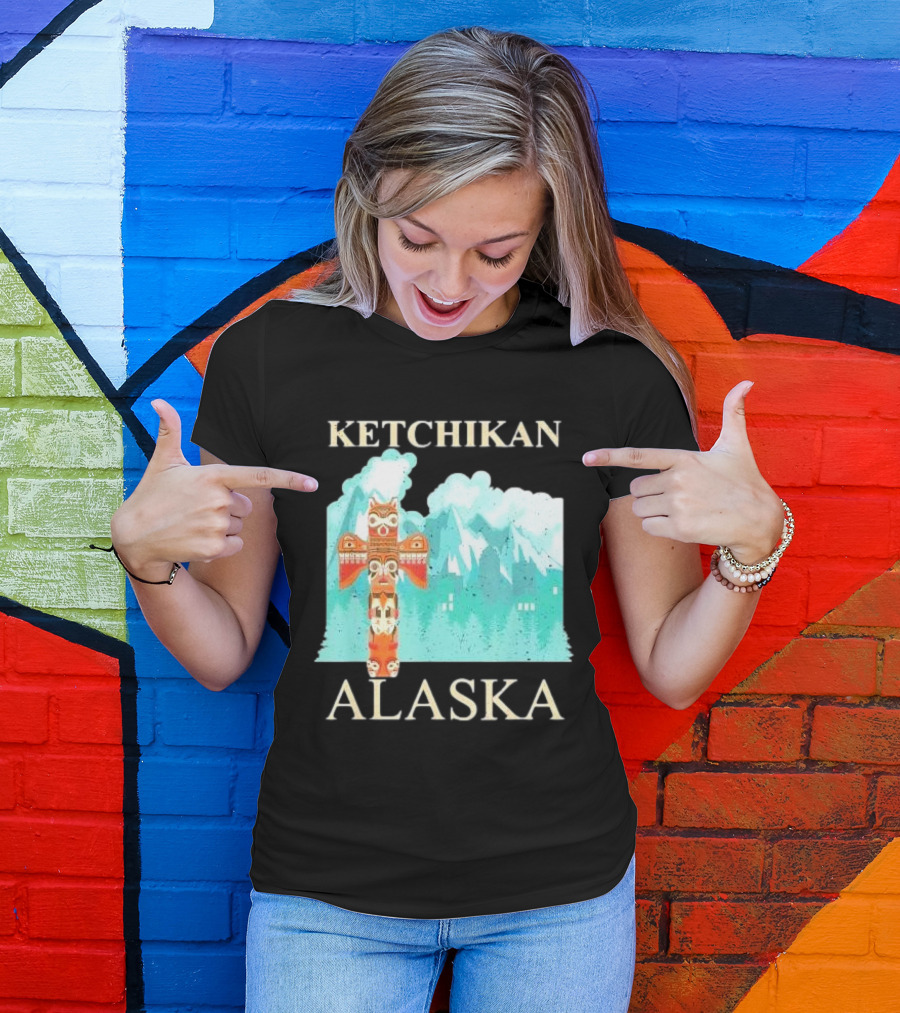 Ketchikan Alaska Native American Indian Totem T-Shirt