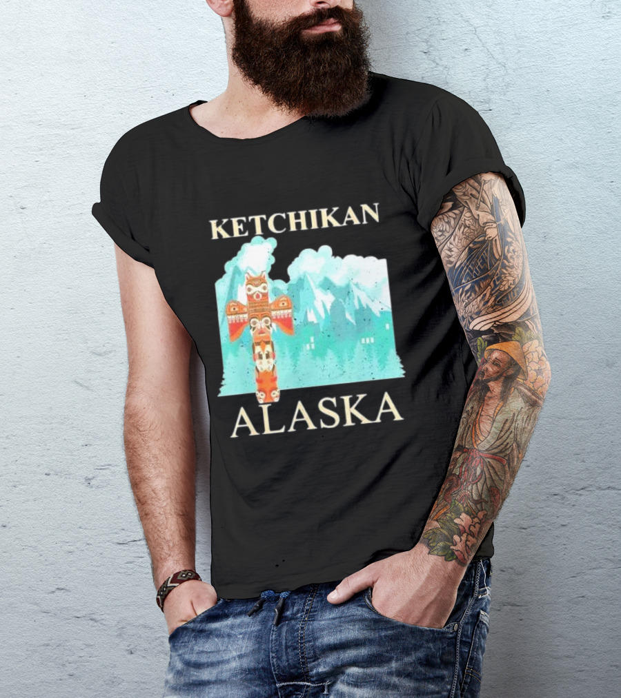 Ketchikan Alaska Native American Indian Totem T-Shirt