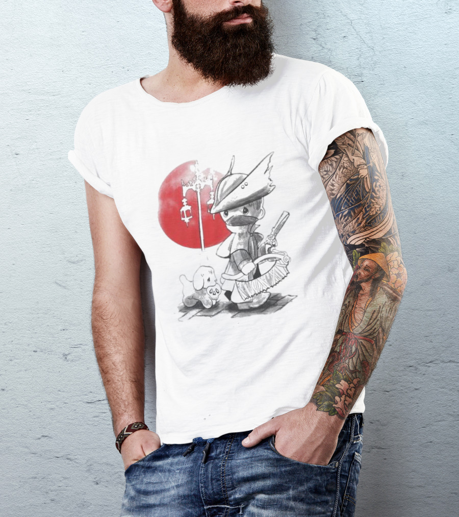Consciousness Is A Lake Herry Johnson Hunter And Dog In Red Circle With Lanterns T-Shirt