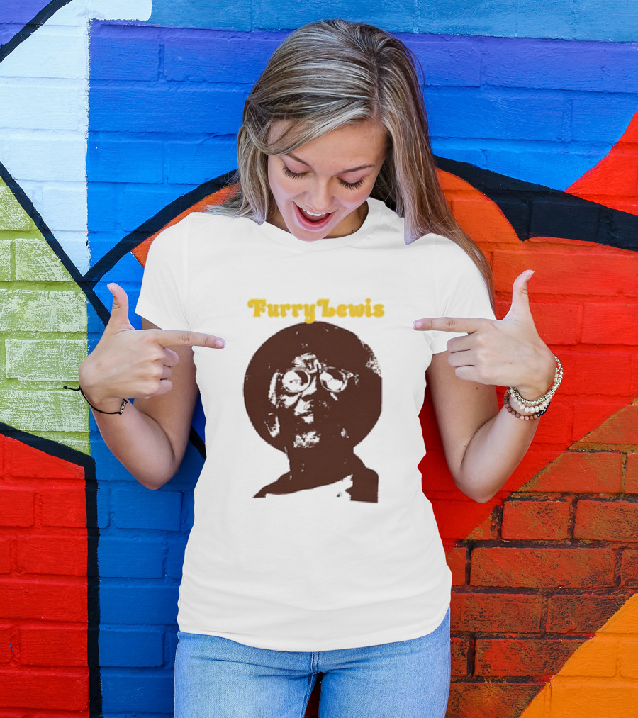 Furry Lewis Blues Old School Retro T-Shirt