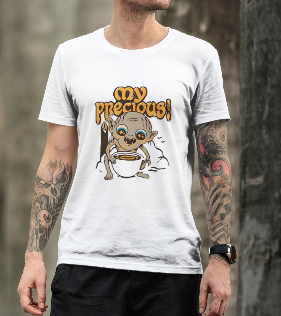 Gollum My Precious Coffee Lover Fantasy Cup T-Shirt