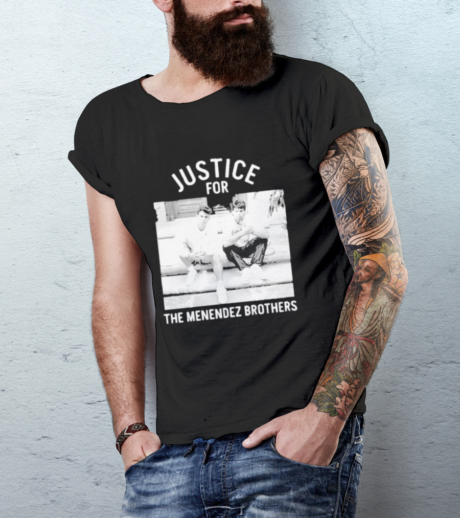Justice For The Menendez Brothers Vintage Style Court Case Retro Appeal T-Shirt