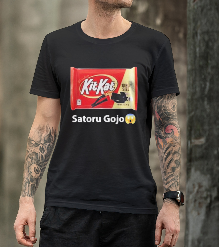 Satoru Gojo 😮 Kit Kat King Size T-Shirt