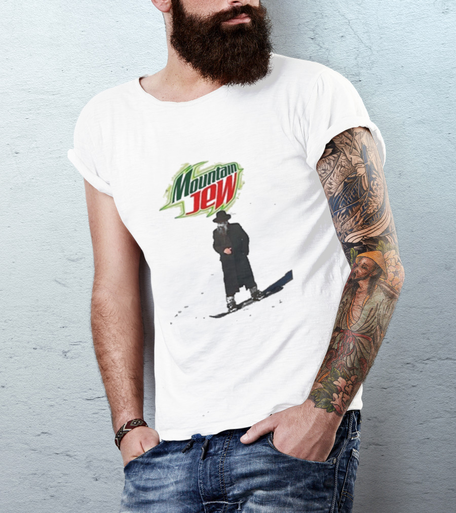 Mountain Jew Funny Ahh Tees Jewish Skiing T-Shirt