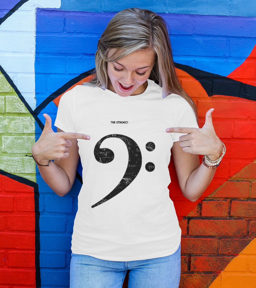 The Strokes Bass Clef T-Shirt