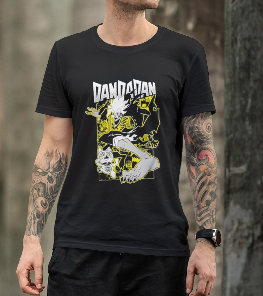 Dandadan Anime Manga Character Skeleton Creature Chase T-Shirt