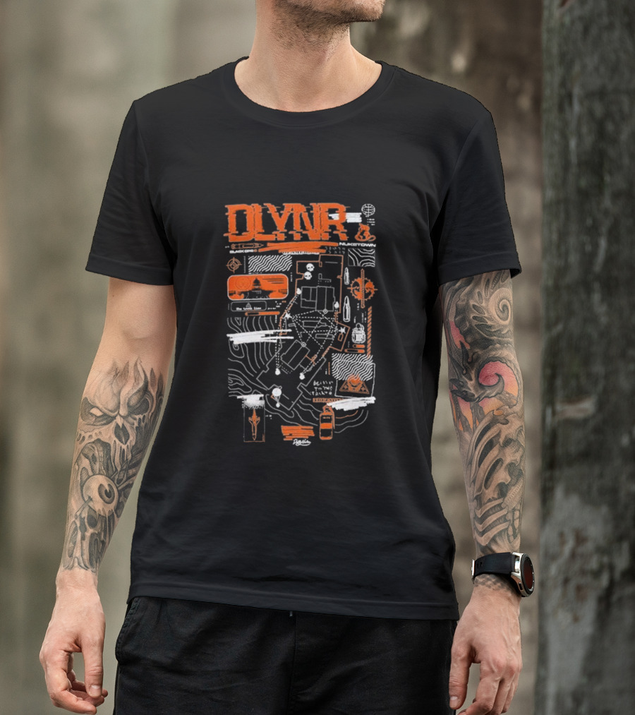 DLVNR Nuketown Orange Map T-Shirt
