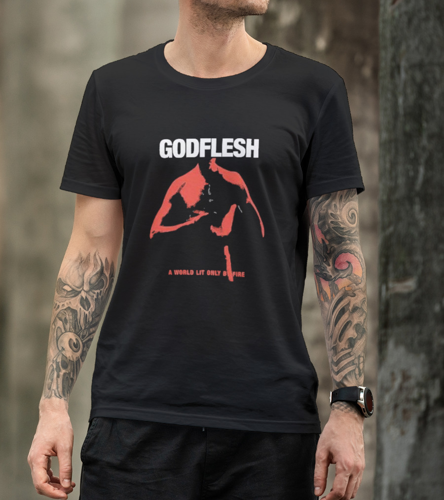 Godflesh A World Lit Only By Fire Red T-Shirt