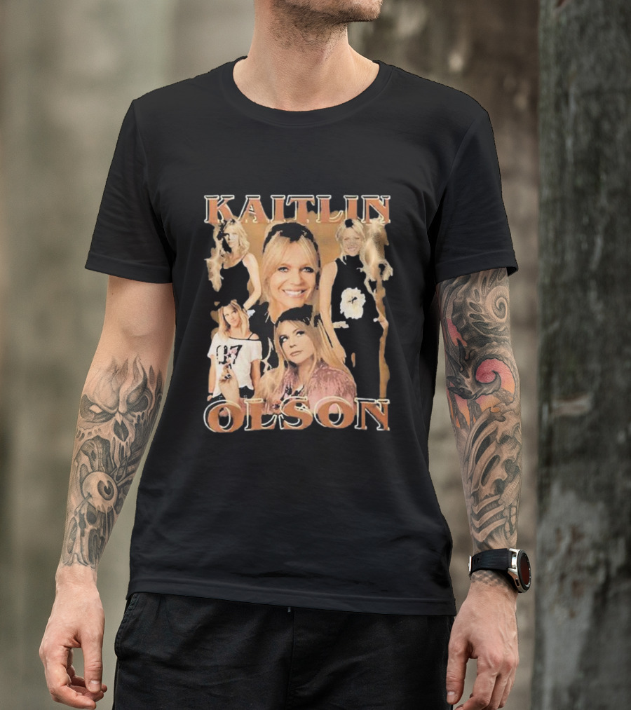 Kaitlin Olson Vintage Bootleg Collage T-Shirt