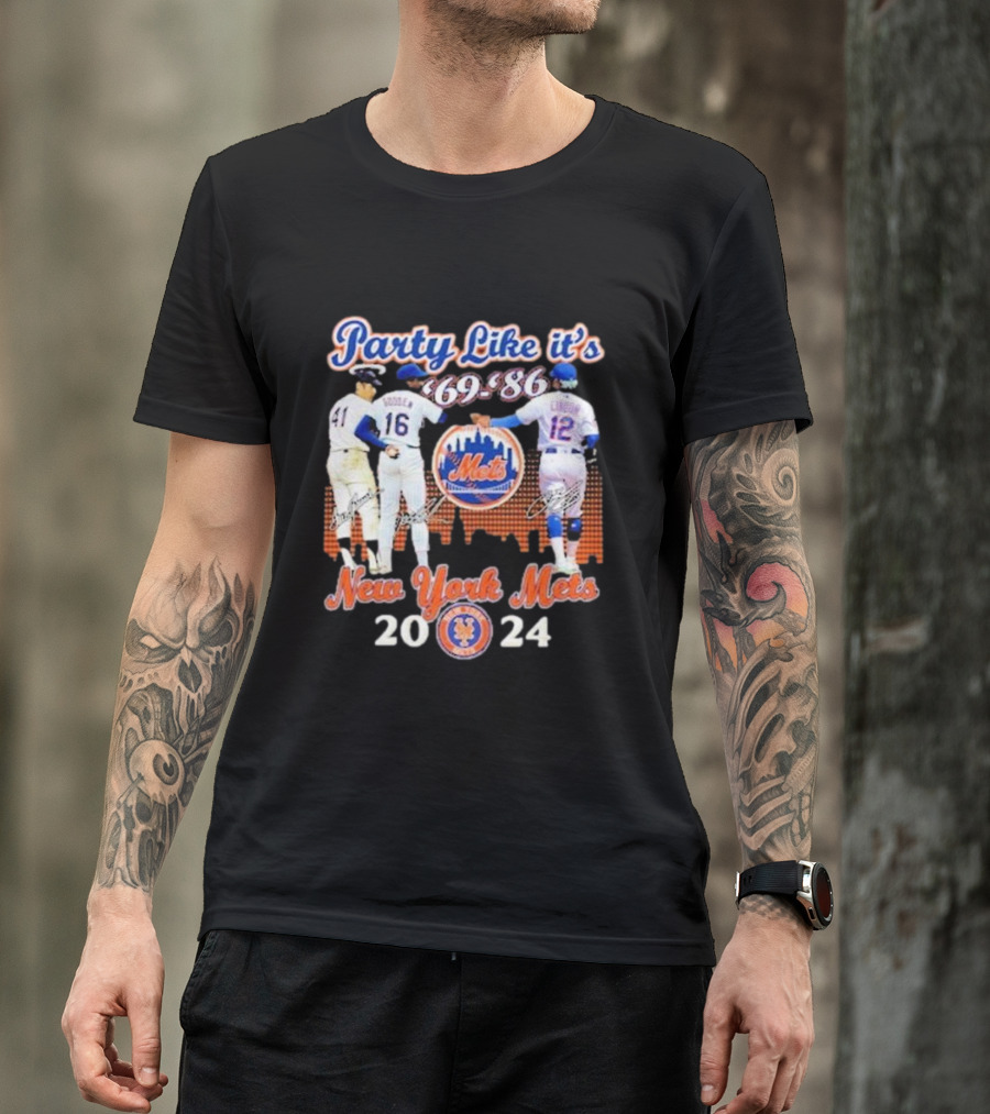 Party Like It’s ’69-’86 New York Mets T-Shirt