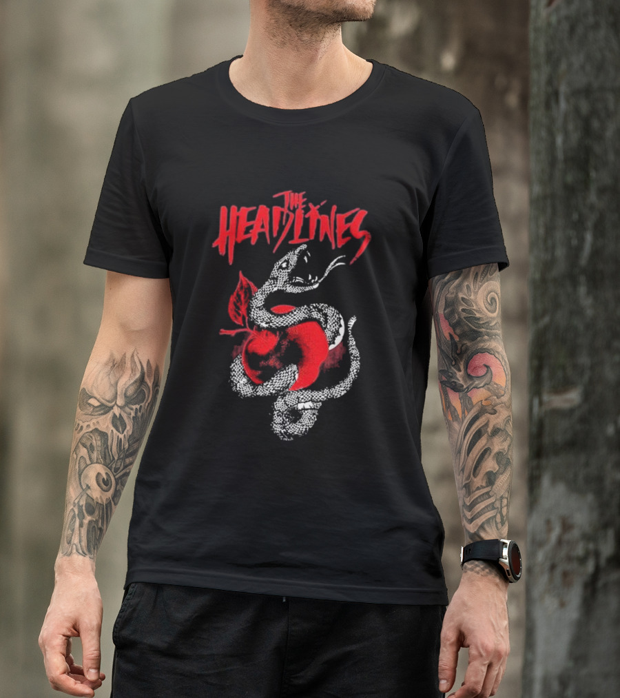 The Headlines Snake And Apple Gatefold T-Shirt