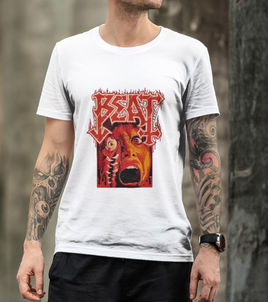Reynlord Beat Mutation Horror Face T-Shirt