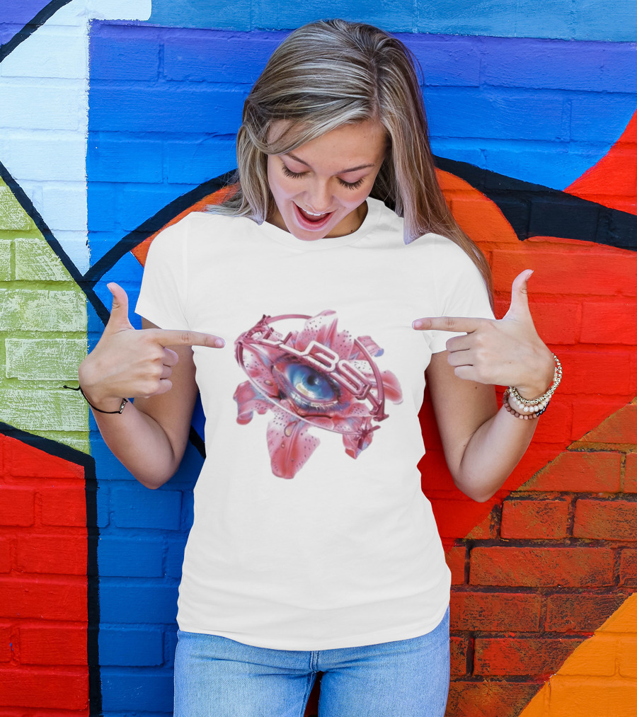 Shygirl Club Shy Inna Eye Vision Flower 3D Elements T-Shirt
