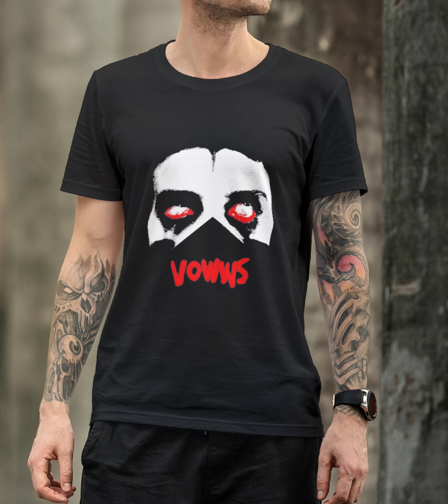 Vowws Hollow Face Red Eyes T-Shirt