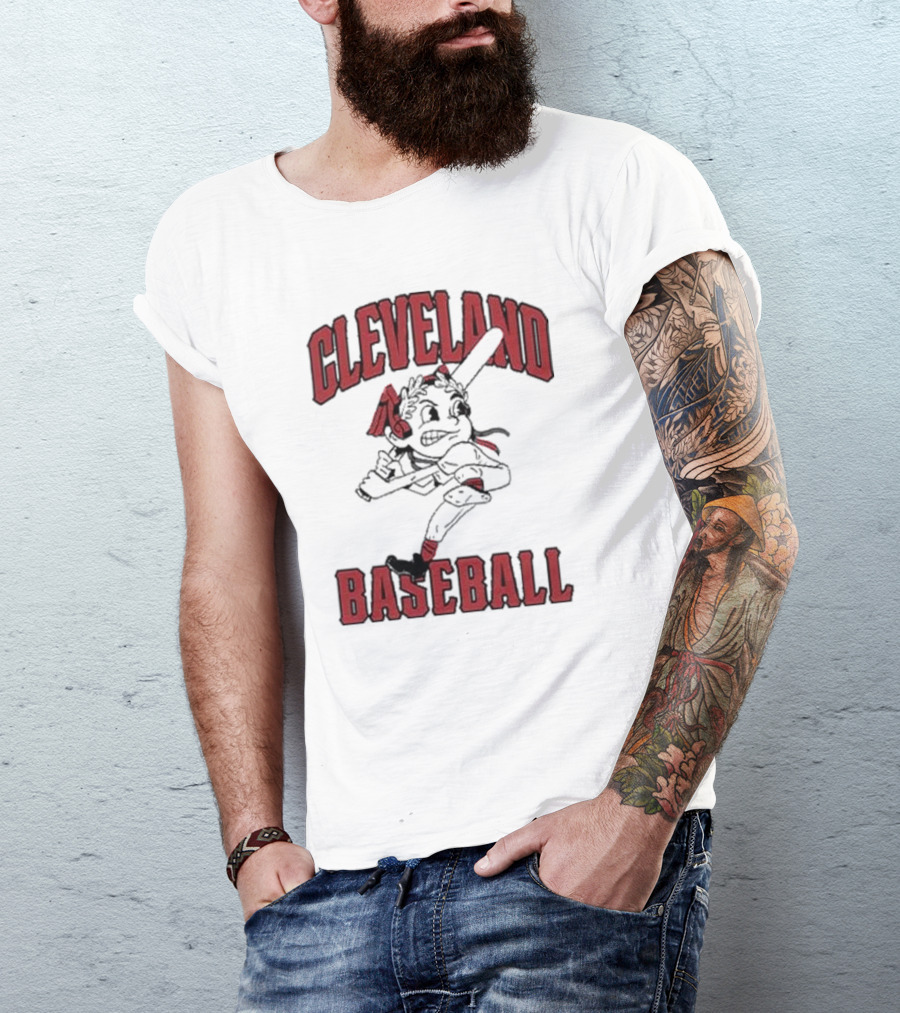 Cleveland Baseball Retro Chief Wahoo Character T-Shirt