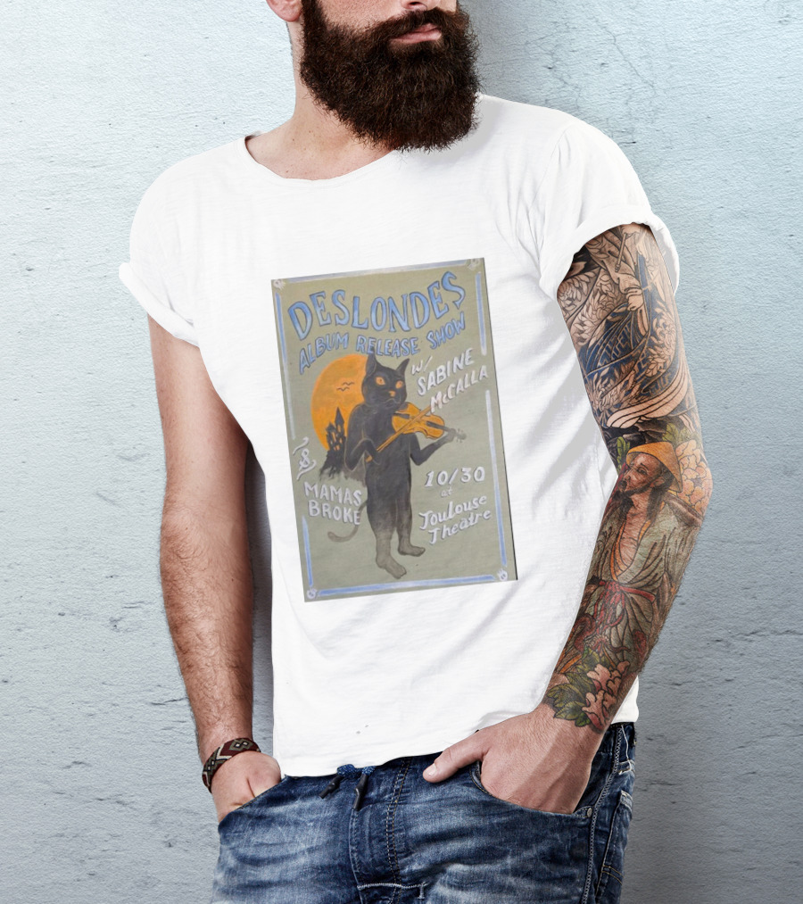 The Deslondes Album Release Show W/ Sabine McCalla Mamas Broke 10/30 At Toulouse Theatre T-Shirt