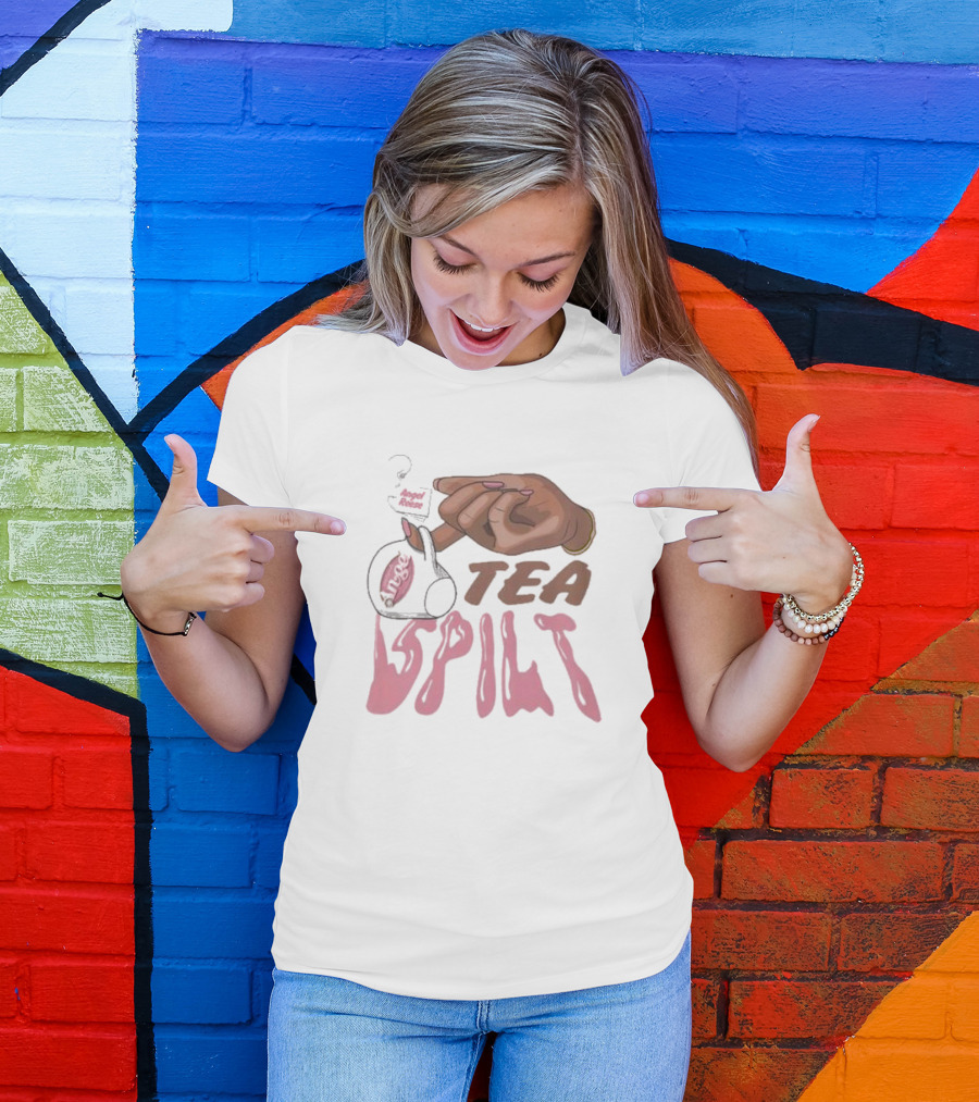 Unapologetically Angel Rose Tea Spilt T-Shirt