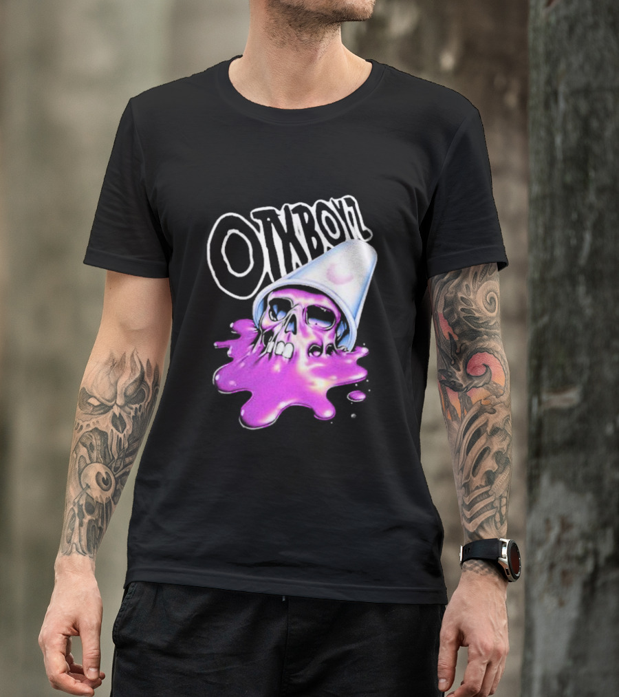 OZYBOYZ Geezy World Oil Spill Purple Skull Cup T-Shirt